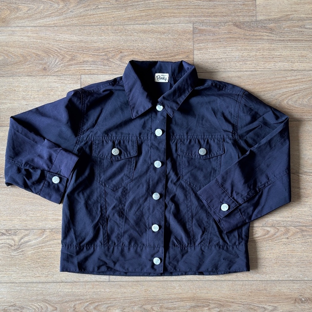 Pinky Midnight Blue Button-Up Shirt
